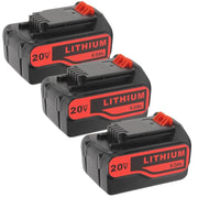 6.0Ah For Black and Decker 20V Battery Replacement | LBXR20 LBX20 LB2X4020 Lithium Battery 3 Pack - Triple-Batteries