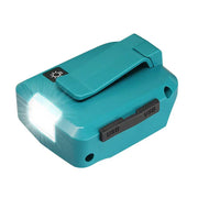 For Makita Replacement ADP05 Power Source, USB Charger Adapter for LXT Lithium-Ion 14.4V 18V, Fast Charging Converter with LED Light - Triple-Batteries