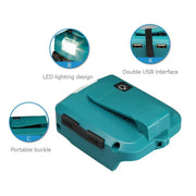 For Makita Replacement ADP05 Power Source, USB Charger Adapter for LXT Lithium-Ion 14.4V 18V, Fast Charging Converter with LED Light - Triple-Batteries