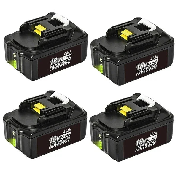 4 Pack For Makita 18V Battery Replacement | BL1840B 4.0Ah Lithium BL1830 BL1840 BL1845 Battery - Triple-Batteries