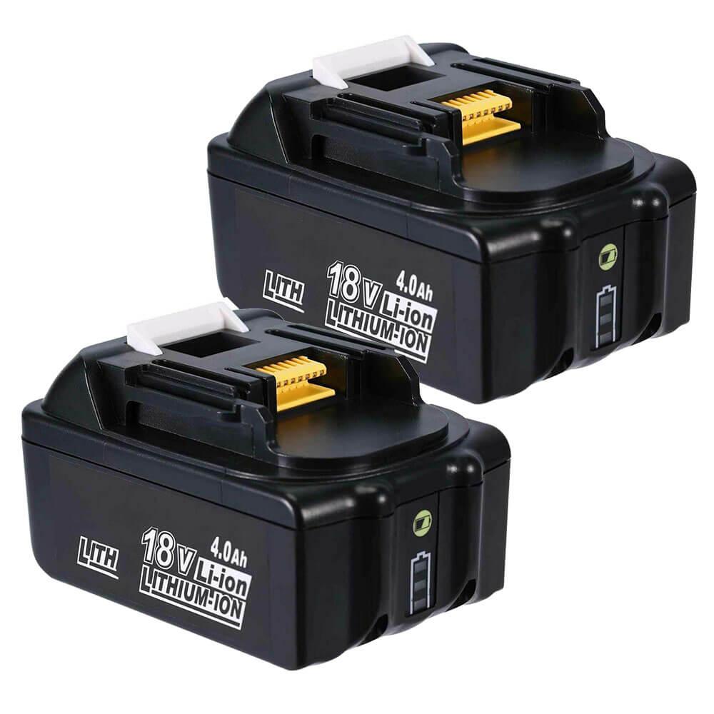 For Makita 18V Battery Replacement | BL1840B 4.0Ah Lithium BL1830 BL1840 BL1845 Battery 2 Pack