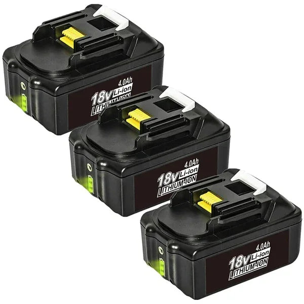 3 Pack For Makita 18V Battery Replacement | BL1840B 4.0Ah Lithium BL1830 BL1840 BL1845 Battery - Triple-Batteries