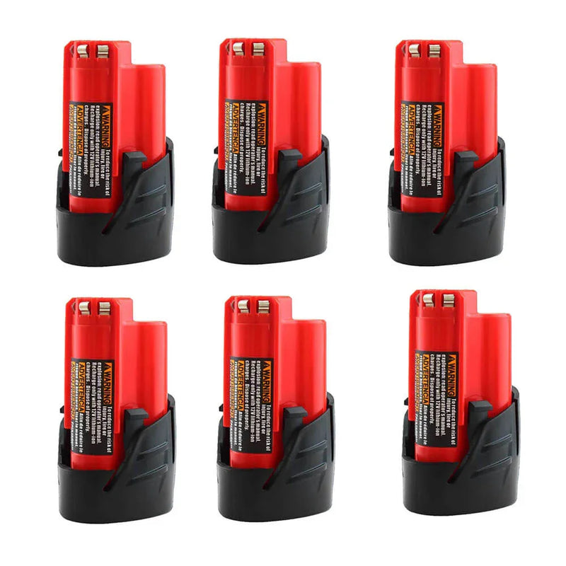 For Milwaukee 12V 3.5Ah Battery Replacement | M12BLi-ion Battery 6 Pack | clearance - Triple-Batteries