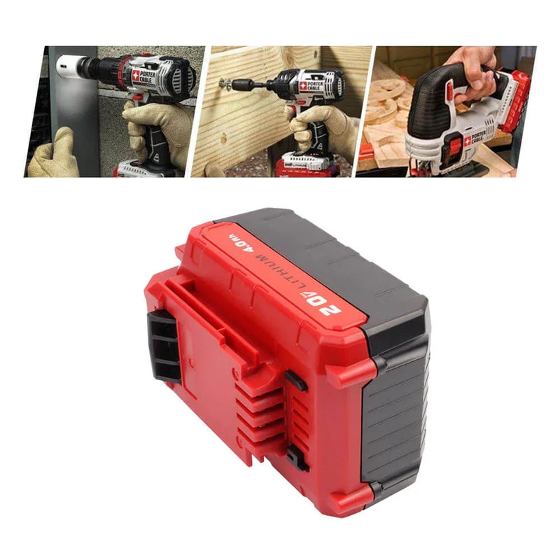 For Porter Cable 20V Battery Replacement | PCC685L PCC600 PCC680L PCC640 4.0Ah Li-ion Battery 2 Pack