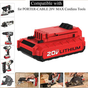 For Porter Cable 20V Battery Replacement | PCC680L 3.0Ah Li-ion Battery - Triple-Batteries