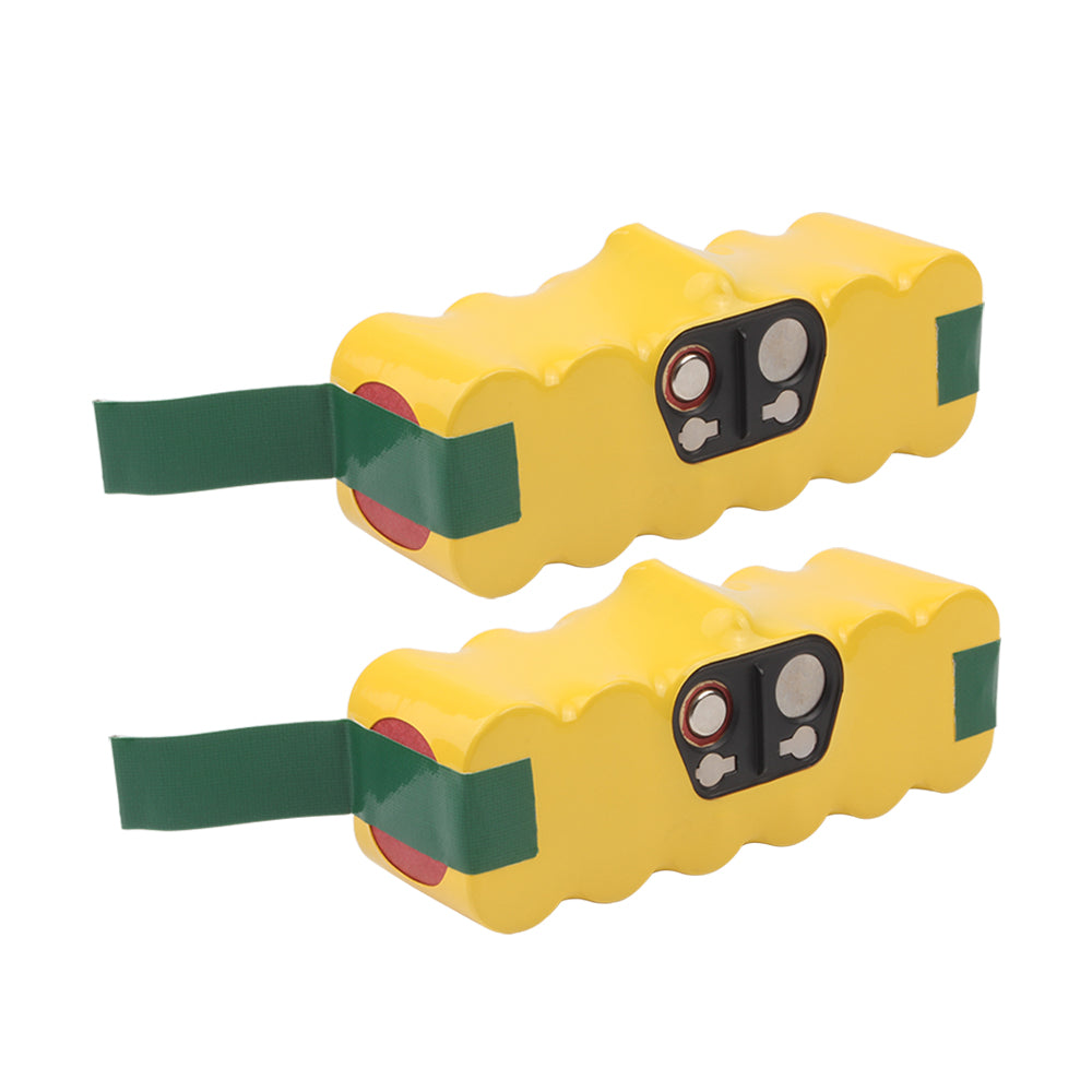 5.2Ah For iRobot Roomba 14.4V Battery Replacement | High Capacity NI-MH Yellow 2 Pack
