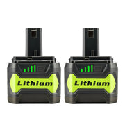 For Ryobi 18V Lithium Battery Replacement | P108 P120 4.0Ah Battery 2 Pack - Triple-Batteries