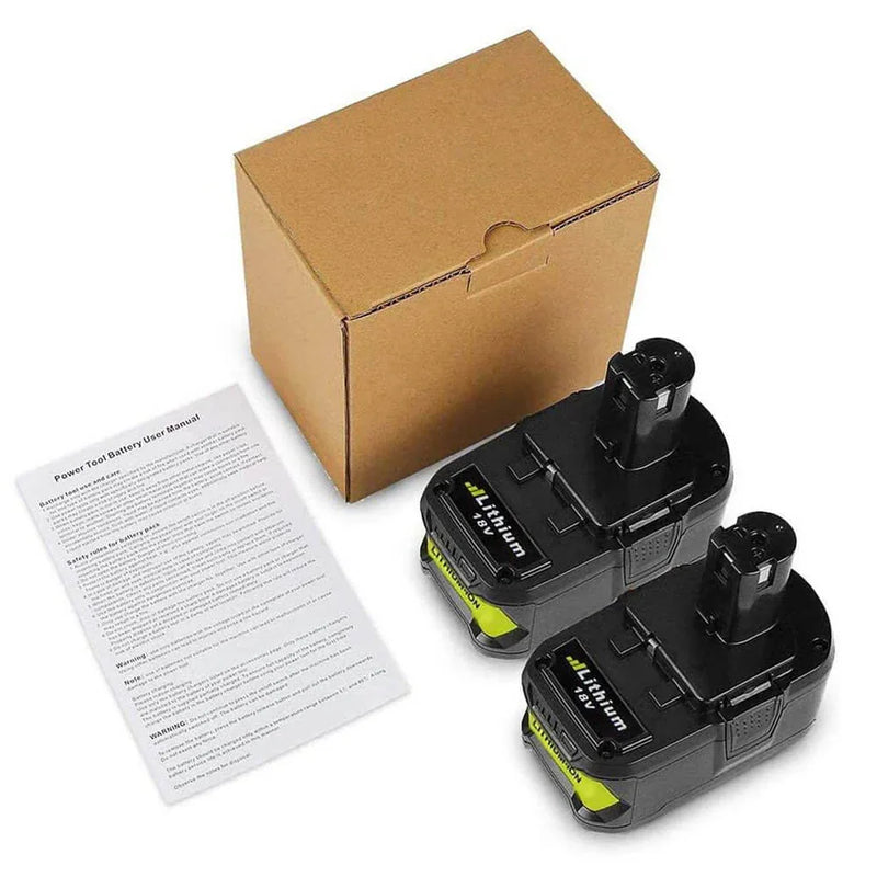 For Ryobi 18V Lithium Battery Replacement | P108 P120 4.0Ah Battery 2 Pack - Triple-Batteries