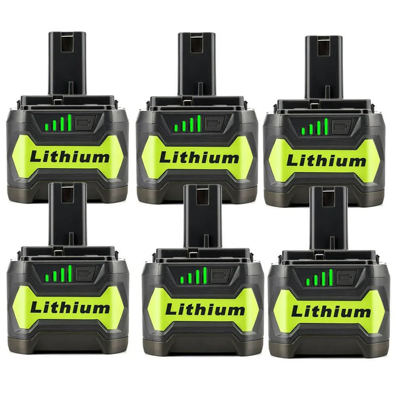 4.0Ah For Ryobi 18V Battery Replacement | Ryobi P104 P102 P108 Battery 6 Pack - Triple-Batteries