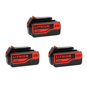 For Black and Decker 20V Battery Replacement | LB20 LBX20 LBXR20 4.0Ah Lithium-Ion Battery 3 Pack - Triple-Batteries