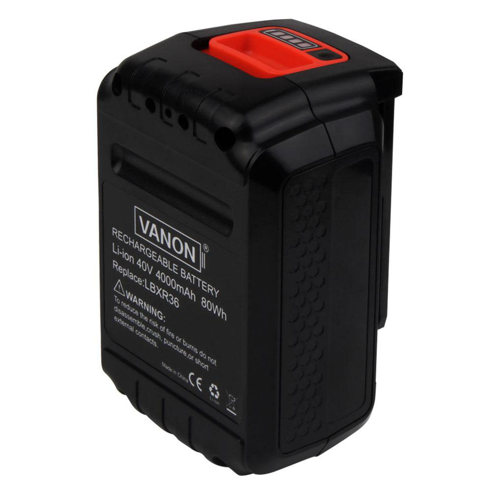For Black and Decker 40V 4.0Ah Battery Replacement | LBXR36  LBX2040 LBX36 LBXR2036 4.0Ah Li-ion Battery