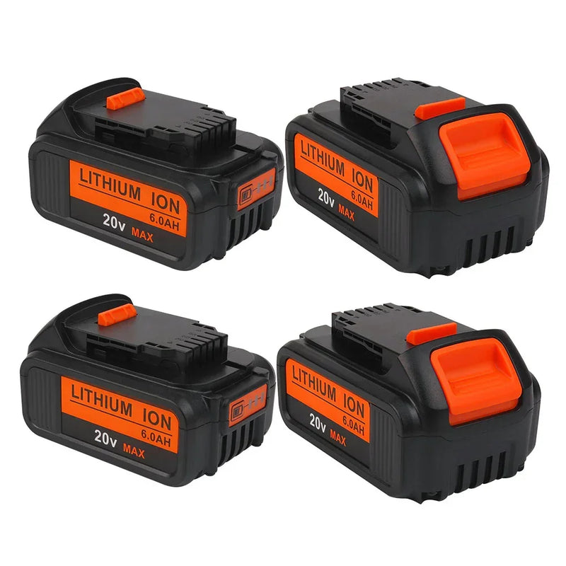 For DeWalt 20V Max XR Battery Replacement | DCB200 6.0Ah 4 Pack | clearance - Triple-Batteries