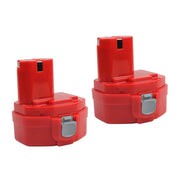 2 Pack For Makita 14.4V 1420 Battery Replacement | 4.8Ah Ni-Mh Battery Red - Triple-Batteries