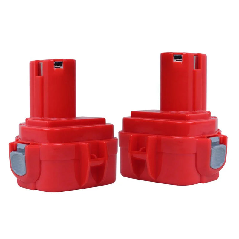 2 Pack For Makita 12V 1220 Battery Replacement 4.8Ah Ni-MH Battery Red - Triple-Batteries