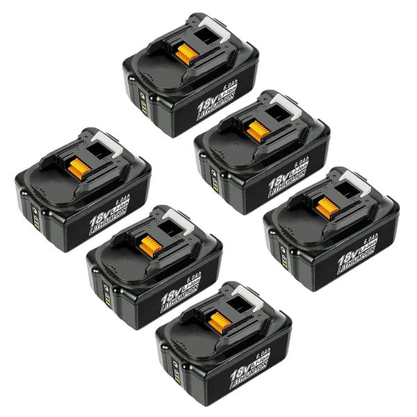 For Makita 18V Battery Replacement With LED Indicator | BL1860B BL1840 BL1850 BL1830 18V 6.0Ah Li-ion Battery 6 Pack