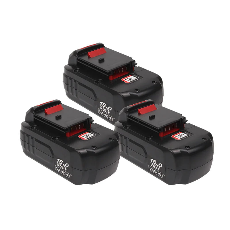 For Porter Cable 18V 4.8Ah Battery Replacement | PC18B Ni-Mh Battery 3 Pack - Triple-Batteries