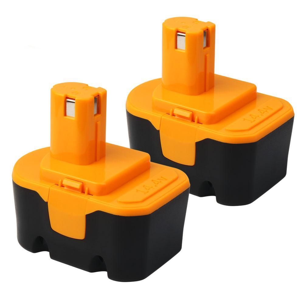 2 Pack For Ryobi 14.4V 130224010 Battery Replacement |  4.8Ah Battery