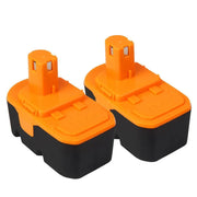2 Packs For Ryobi 18V P100 Battery Replacement | 4.8Ah Ni-MH Battery - Triple-Batteries