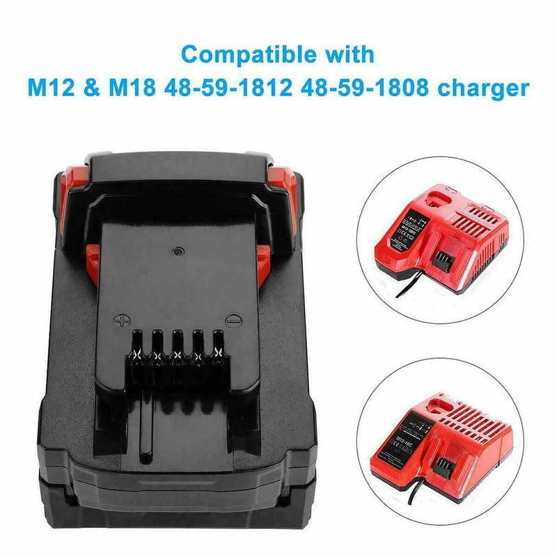 7.0Ah For Milwaukee 18V Battery Replacement 48-11-1811 | M18 Li-ion Battery 2 Pack - Triple-Batteries