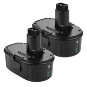 6.0Ah For Dewalt 18V Battery Replacement | DC9096 DC9098 DW9096 DW9098 Li-ion Battery Black 2 Pack - Triple-Batteries