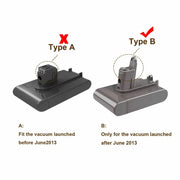 Upgraded 5.0Ah For Dyson DC34 DC44 Animal DC45 Cordless Vacuum Clearner Battery Replacement (Type B) | 22.2V Li-ion Battery - Triple-Batteries