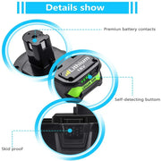 For Ryobi 18V Battery 5.5Ah Replacement | P107 P108 Li-ion Battery 2 Pack - Triple-Batteries