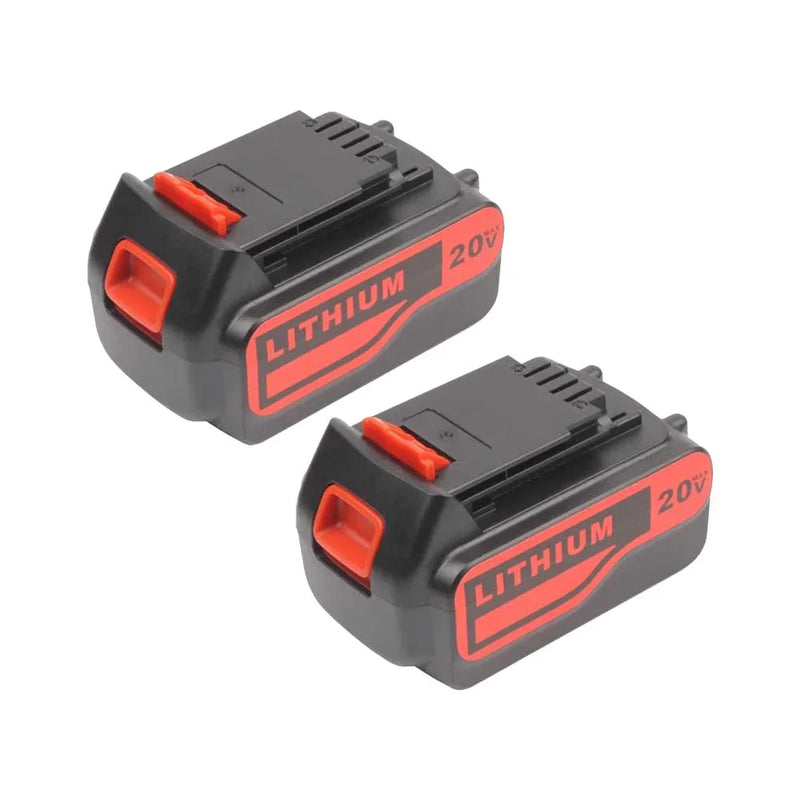 【Upgrade】2 Pack For Black and Decker LB2X4020 20V 6.0Ah Battery | LBXR20-OPE LBXR20 LBX20 Lithium Battery - Triple-Batteries
