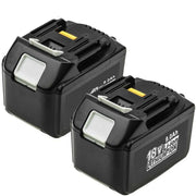 2 Pack For Makita 18V 9.0Ah Battery Replacement | BL1860 BL1850 BL1840 BL1890 LXT Li-ion Battery - Triple-Batteries