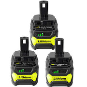 For Ryobi 18V Battery Replacement | P108 One Plus 5.0Ah Lithium Battery 3 Pack - Triple-Batteries