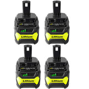 4 Pack For Ryobi 18V Lithium Battery Replacement | One Plus 5.0Ah Battery - Triple-Batteries