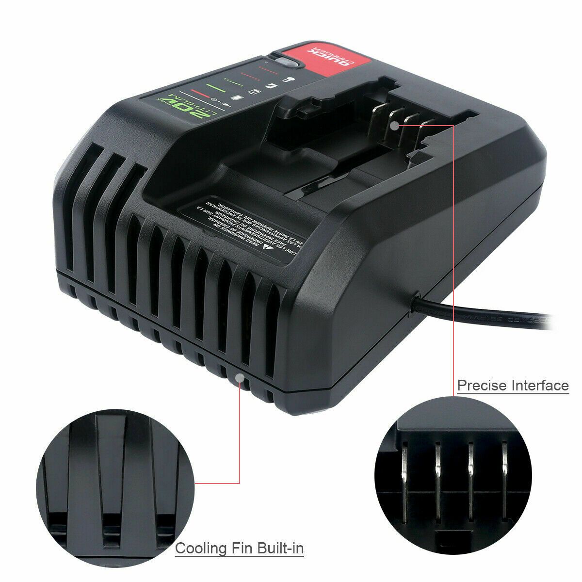 20V MAX Rapid Charger for Black&Decker and Porter Cable 20 Volt