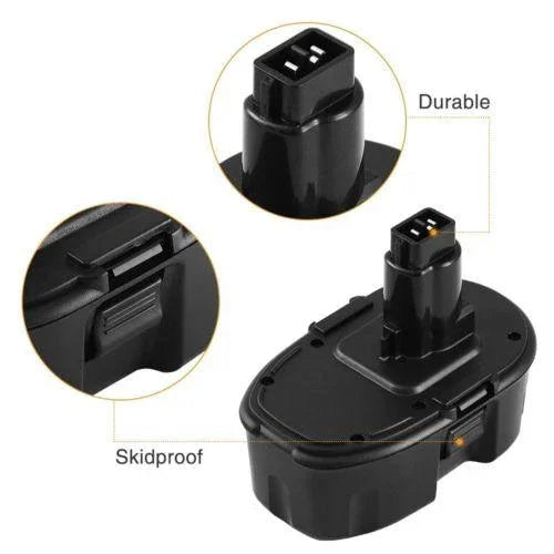 For DeWalt 18V Battery Replacement | DC9099 DW9096 Ni-MH 4.8Ah Battery 2 Pack - Triple-Batteries